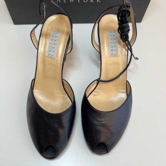 Barneys Newyork Open toe Leather wrap Ankle heel Shoes - Picture 16 of 16